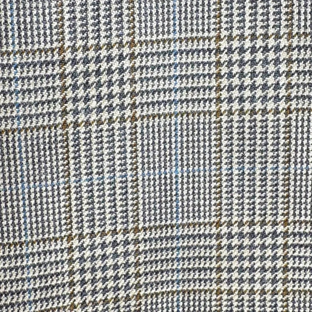 Chaps Ralph Lauren Mens 40S Tan Plaid Silk Wool Blend 2 Button Blazer Sport Coat